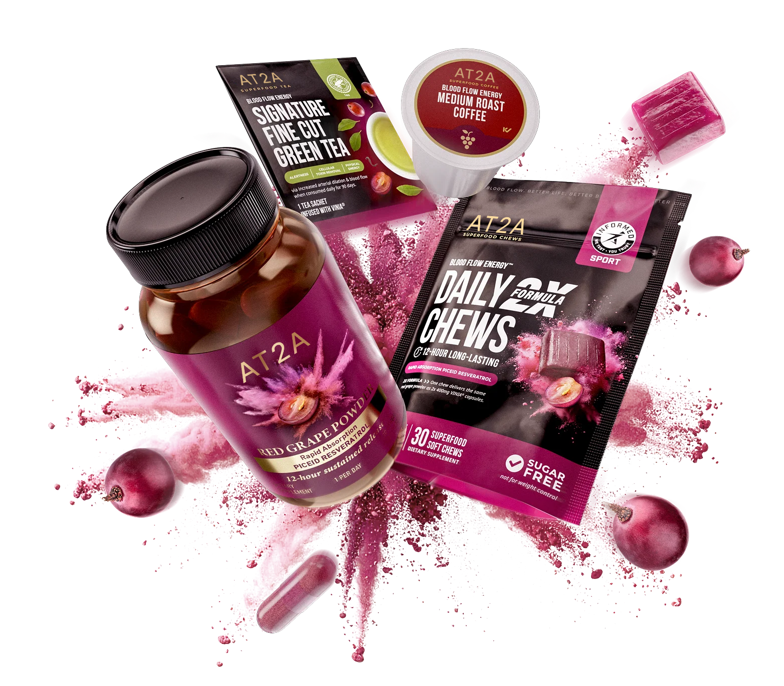 AT2A Red Grape Powder