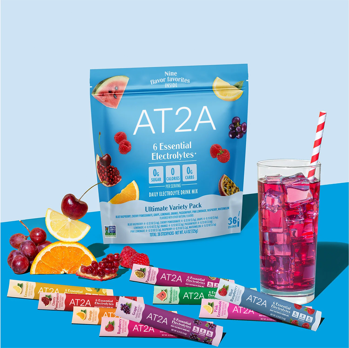 AT2A Variety Pack Electrolyte Drink Mix