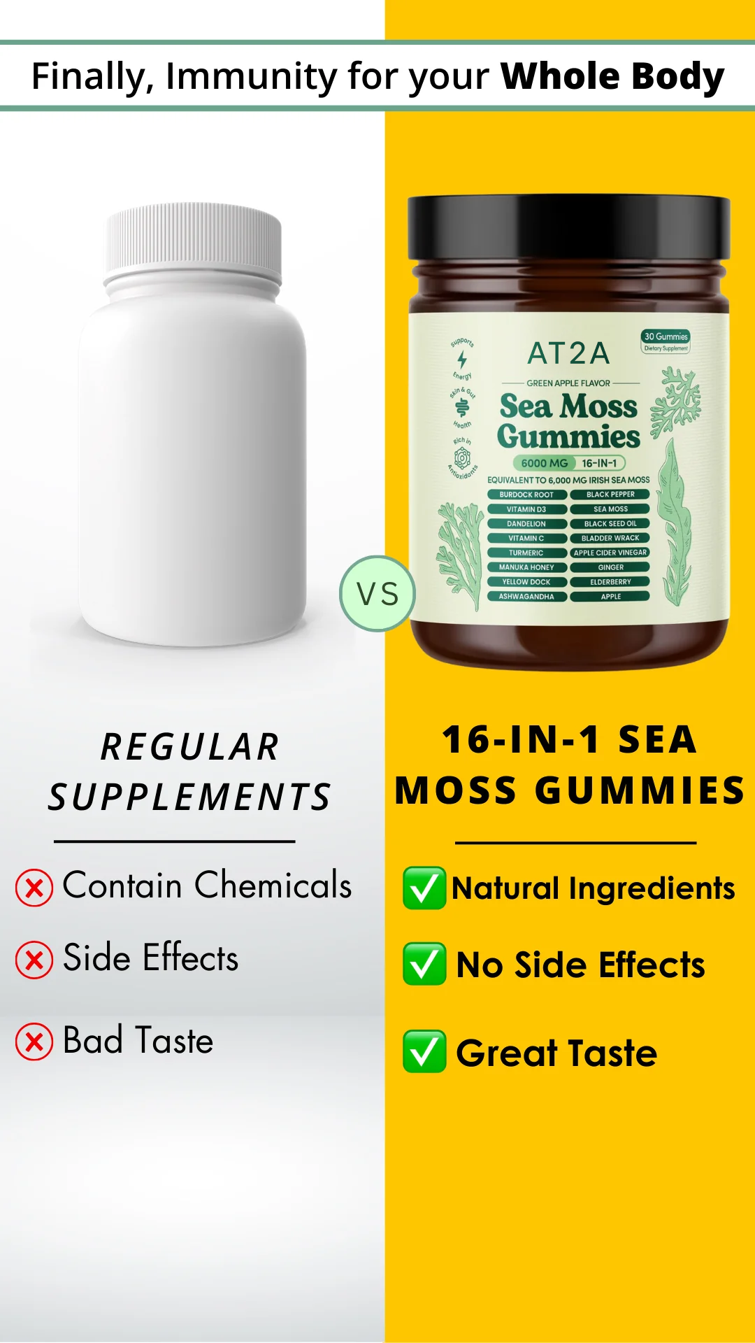 AT2A Sea Moss 16-In-1 Gummies